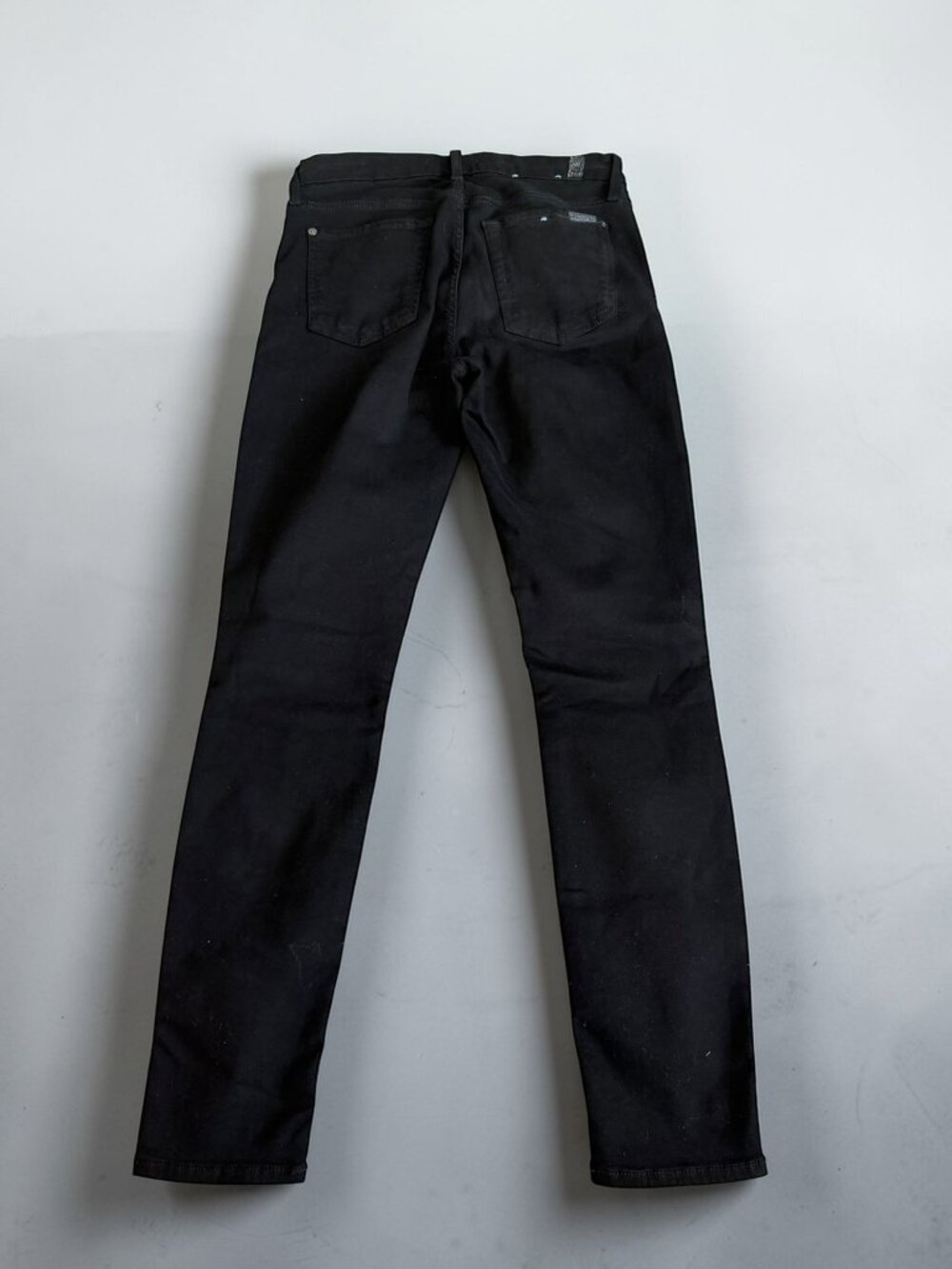 7 FOR ALL MANKIND Blair Black Ankle Skinny Denim Jeans Size 27